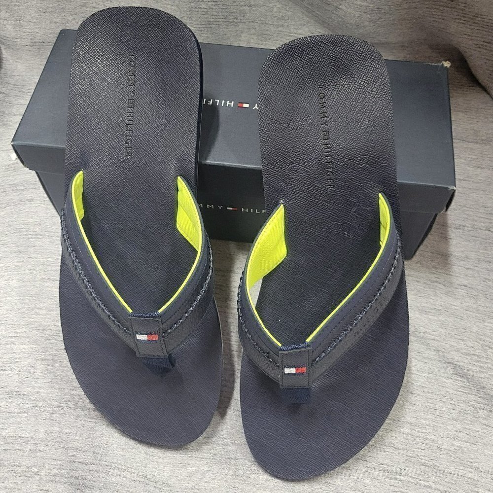 Tommy Hilfiger Dembo Mens Flip Flops- Navy